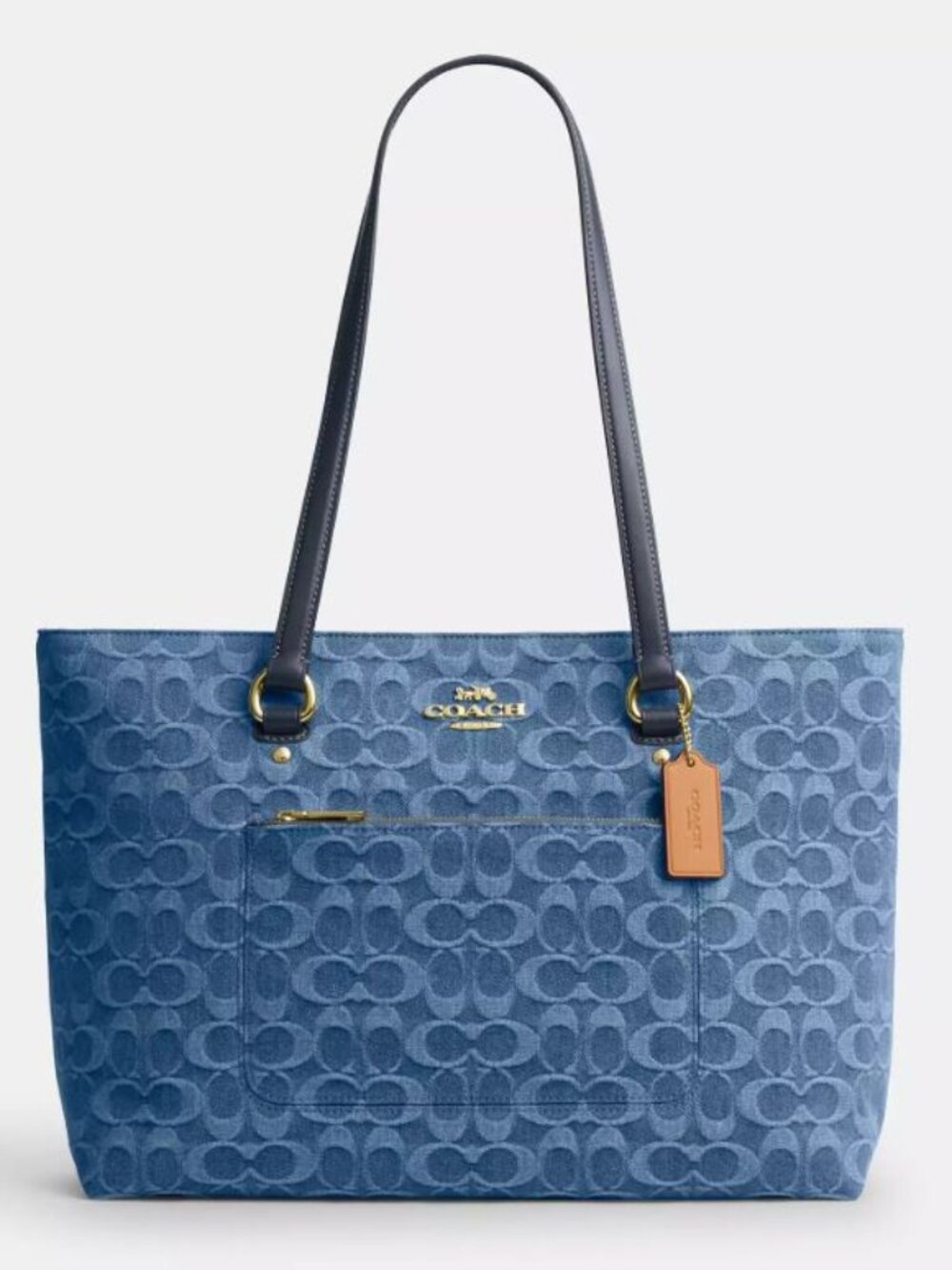 NWT Coach Denim Blue Signature Tote